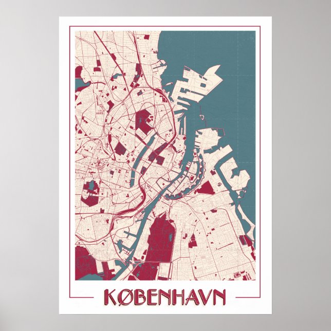 Copenhague BIG Classic Karta RB Poster (Framsidan)