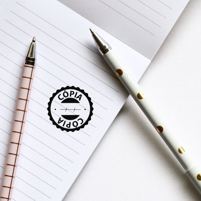 Cópia, portugisisk Rubber Frimärke Stämpel (Skapare uppladdad)