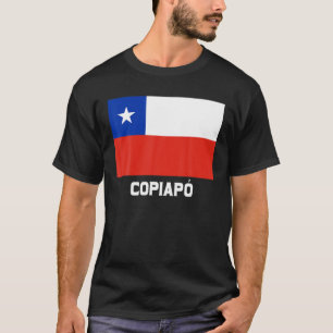 Copiapo Republica Chile Flagga Emblem Escudo Bande T Shirt