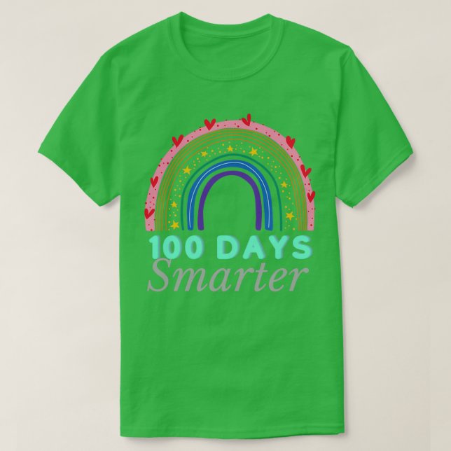 Copie de Copie de 100 Days Smarter T Shirt (Design framsida)