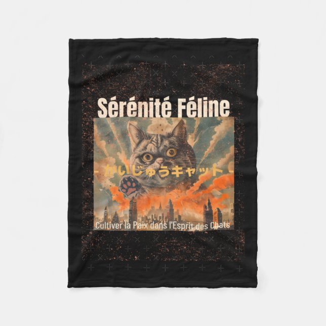 Copie de copie de Meow Hälsa S Sticker Fleecefilt (Framsidan)