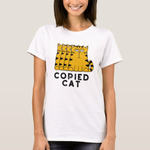 Copied Cat Funny Animal Pun T Shirt