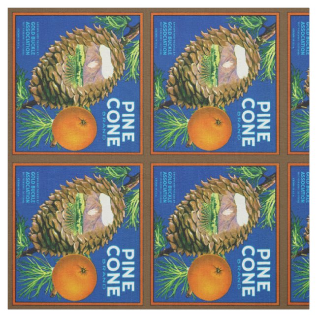 CoPine Cone-Orangar Tyg (Provkarta)