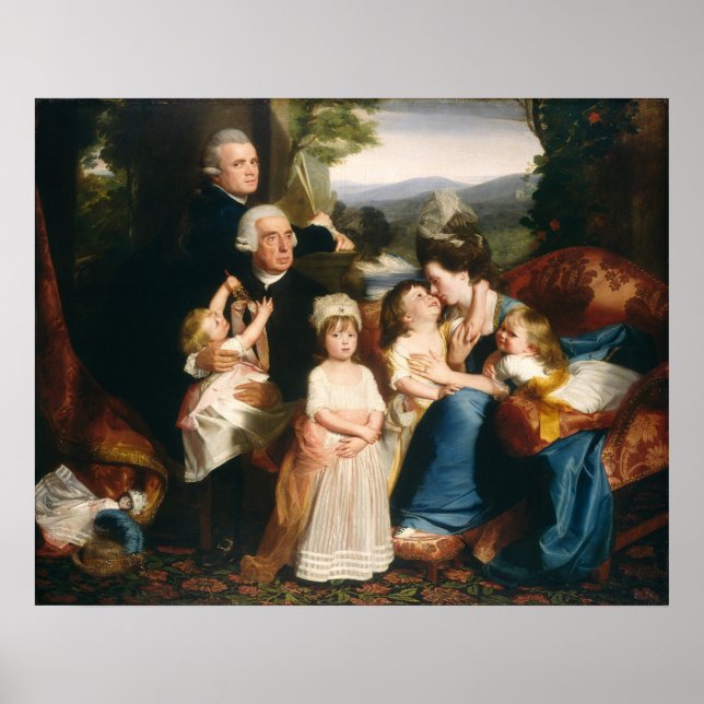 Copley Family - John S. Copley Fine Art Poster (Framsidan)