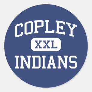 Copley - Indians - High School - Copley Ohio Runt Klistermärke