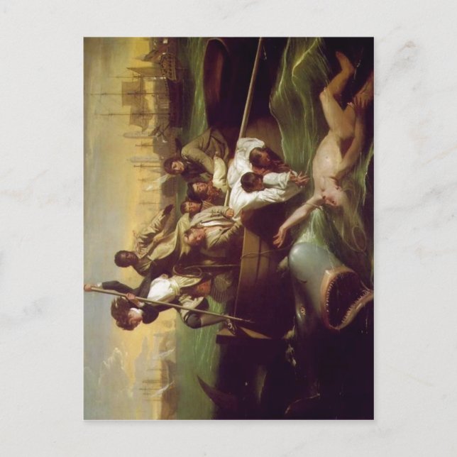 Copley, John Singleton Watson och Shark 1778 T Vykort (Framsida)