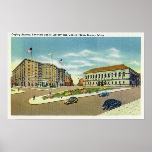 Copley Plaza and Square View of the Public Poster (Framsidan)