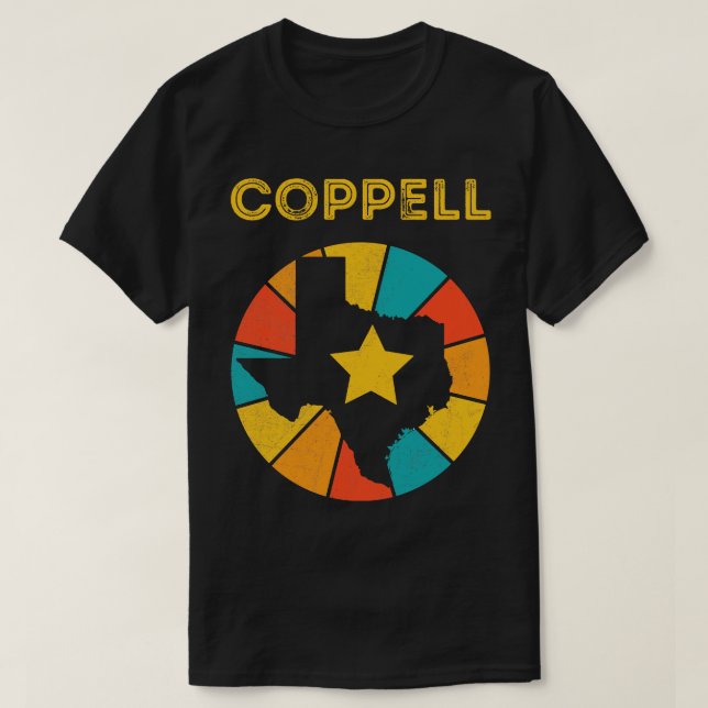 Coppell Texas Vintage Distress Souvenir 1 T Shirt (Design framsida)