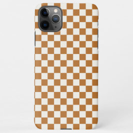 Copper and eggshell checkerboard pattern