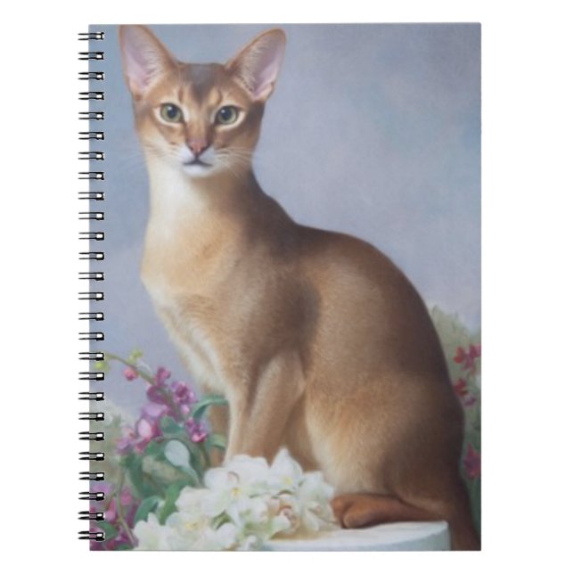 Copper Beauty – Abyssinian Cat Notebook Anteckningsbok (Framsidan)