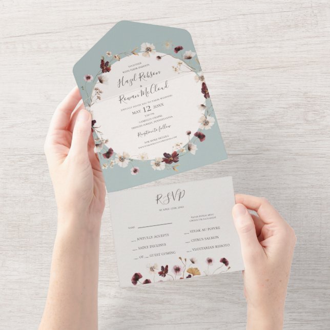 Copper Burgundy Wildblomma | Försegling och sändni (Tearaway)