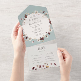 Copper Burgundy Wildblomma | Försegling och sändni