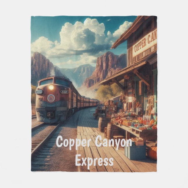 Copper Canyon Express Fleecefilt (Framsidan)