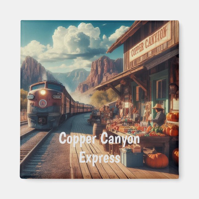 Copper Canyon Express Magnet (Framsidan)