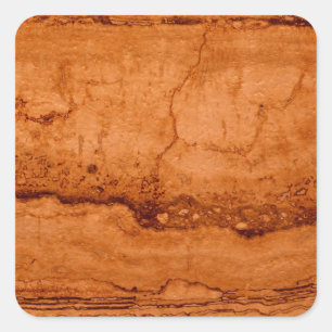 Copper Canyon Granite, bergsberget guld Sedona Fyrkantigt Klistermärke