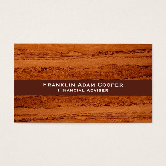 Copper Canyon Granite, bergsberget guld Sedona Visitkort (Framsidan)