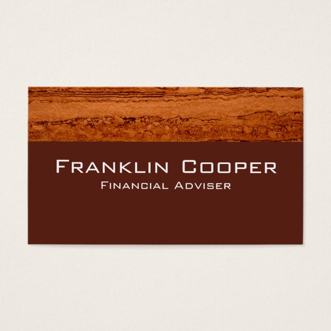 Copper Canyon Granite, bergsberget guld Sedona Visitkort (Framsidan)