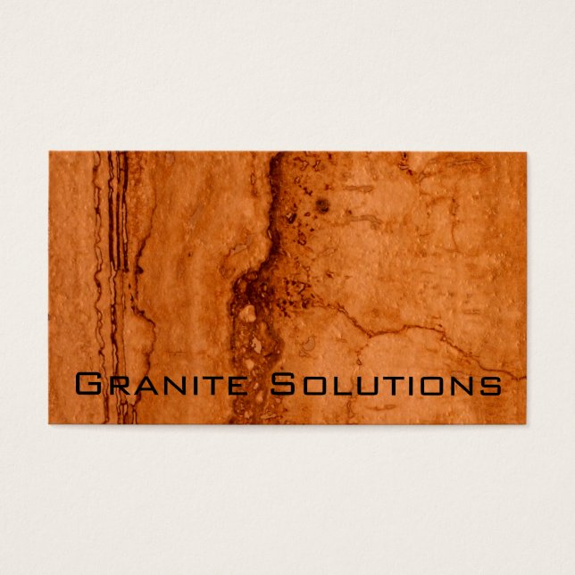Copper Canyon Granite, bergsberget guld Sedona Visitkort (Framsidan)