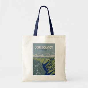 Copper Canyon Mexico Resa Konst Vintage Tygkasse