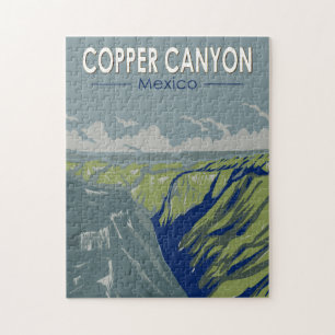 Copper Canyon Mexiko Resa Konst Vintage Pussel