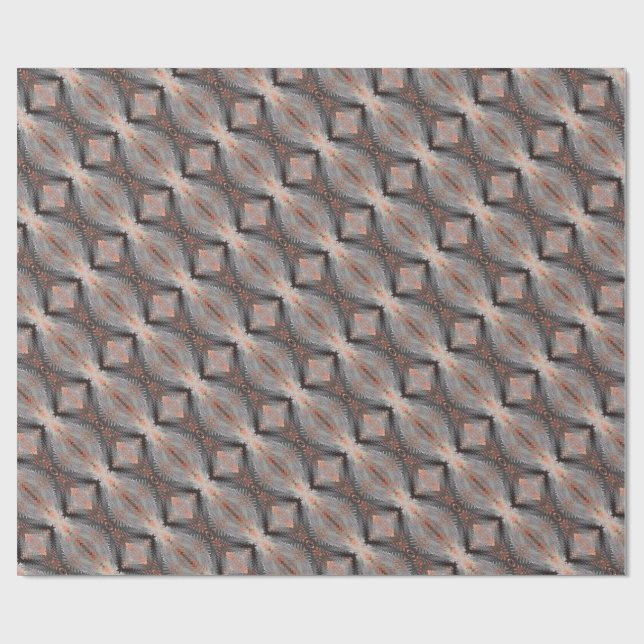 Copper Diamond Weave Presentpapper (Platt)