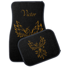 Copper Guld Phoenix Rises on Black