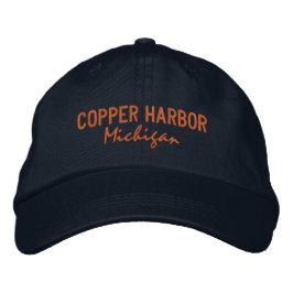 Copper Harbor Embroidered Hat Broderad Keps