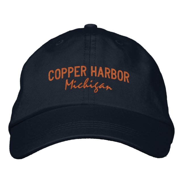Copper Harbor Embroidered Hat Broderad Keps (Framsida)