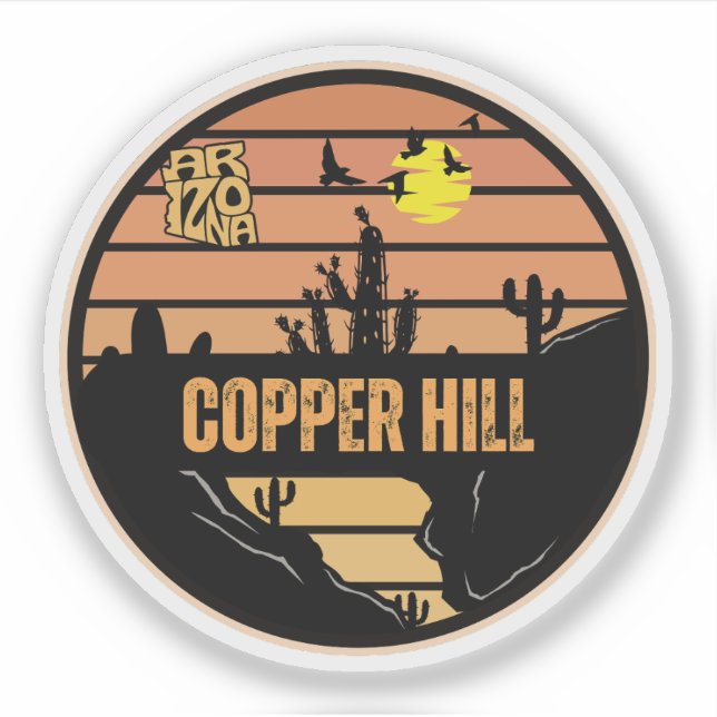 Copper Hill, Arizona Klistermärken (Framsida)