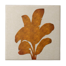 Copper Linen Banana Plant Collage