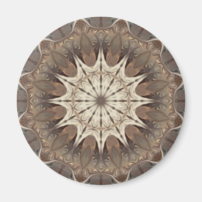 Copper Medallion Kaleidoscope Magnet (Framsidan)