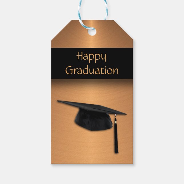 Copper Metall Titta Studenten Presentetikett (Framsidan)