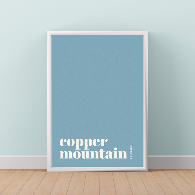 Copper Mountain Colorado modern stad Poster (Skapare uppladdad)