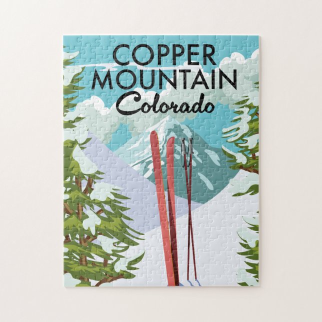 Copper Mountain Colorado Ski Pussel (Vertikal)