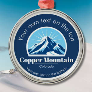 Copper Mountain Colorado ski resort medal Julgransprydnad Metall