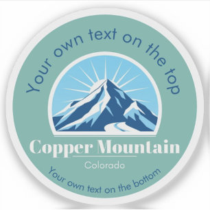 Copper Mountain Colorado ski resort medal Klistermärken