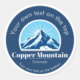 Copper Mountain Colorado ski resort medal Runt Klistermärke