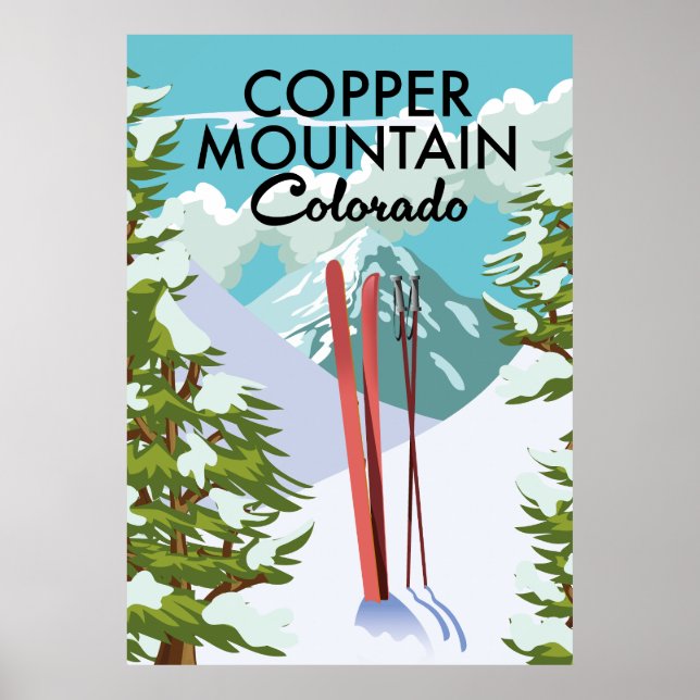 Copper Mountain Colorado Skidling Poster (Framsidan)