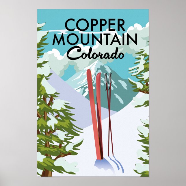 Copper Mountain Colorado Skidling Poster (Framsidan)
