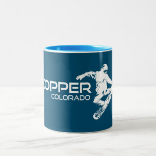 Copper Mountain Colorado Snowboarder Två-Tonad Mugg
