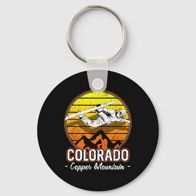 Copper Mountain Colorado Snowboarding Nyckelring (Framsida)