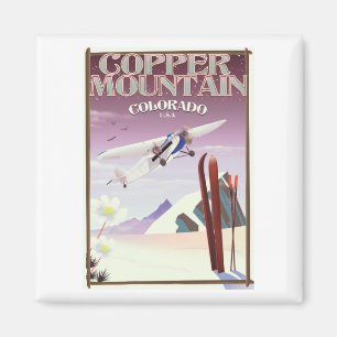 Copper Mountain colorado vintage affisch Magnet