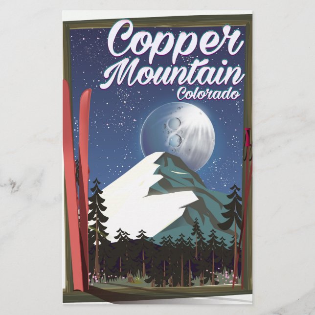 Copper Mountain-resorposter Colorado Brevpapper (Framsida)