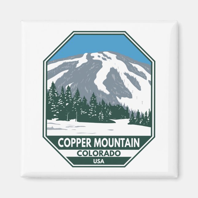 Copper Mountain Ski Area Colorado Magnet (Framsidan)