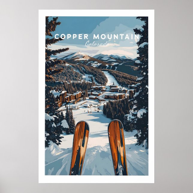 Copper Mountain Ski Print 1 Poster (Framsidan)