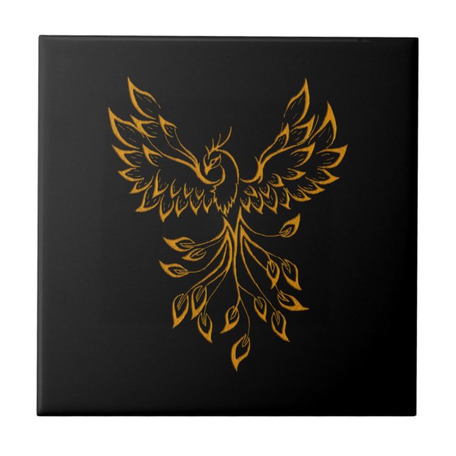 Copper Phoenix Kakelplatta (Framsidan)