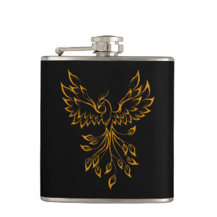Copper Phoenix Rises on Black Fickplunta