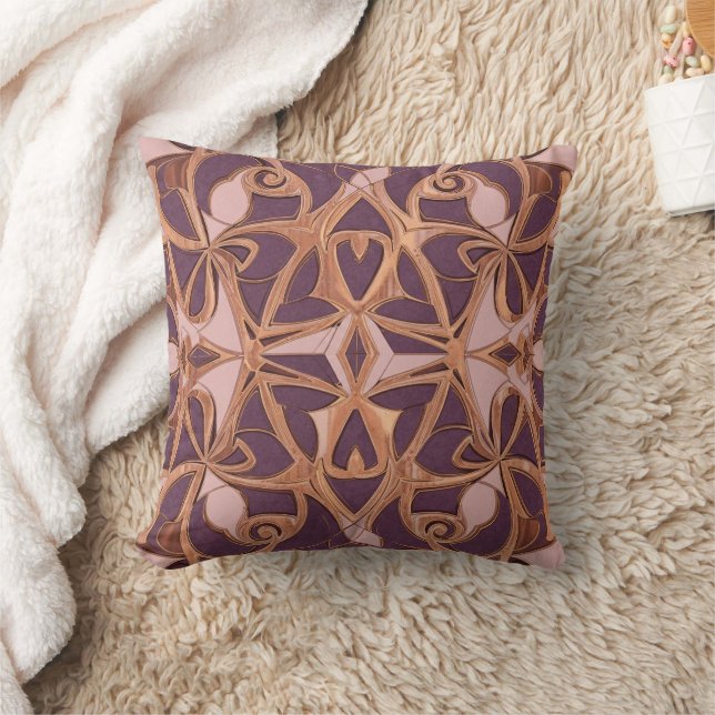 copper purple  kudde (Filt)