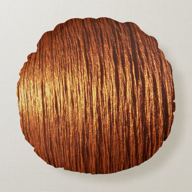 Copper sea pattern rund kudde (Framsidan)