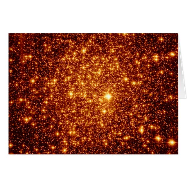 Copper Stars Hälsningskort (Framsidan Horizontal)